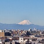 連日庁舎から、凛とした富士山を見られる季節になりました